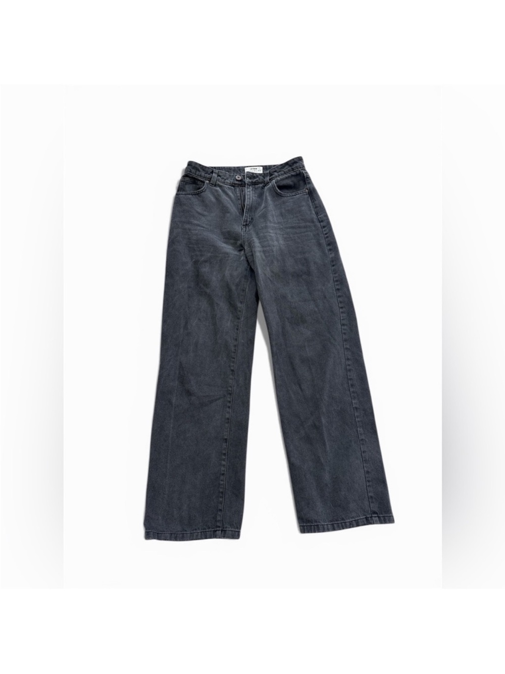 Cotton On Wide Leg Jeans in Washed Black